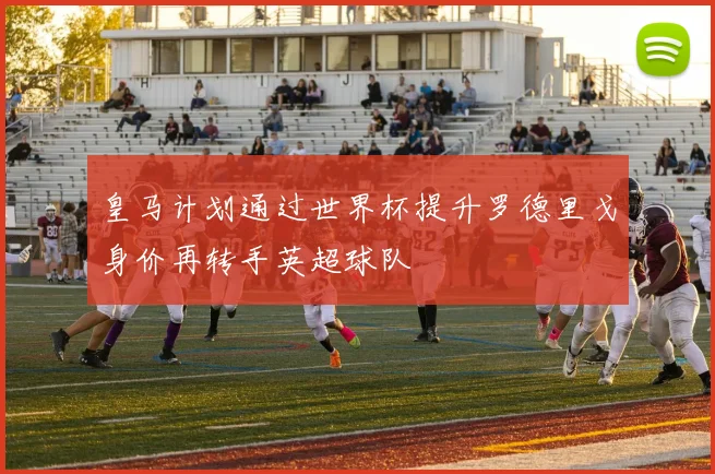 皇马计划通过世界杯提升罗德里戈身价再转手英超球队